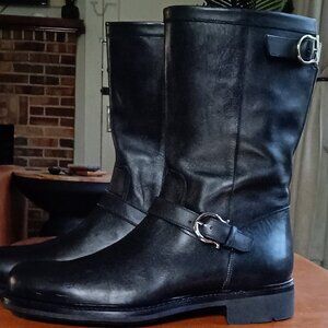 Men's Ferragamo Engineer Biker Boots NEW US11